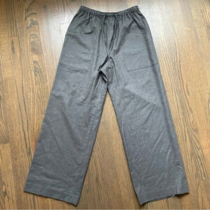 ESKANDAR 95% Wool 5%Cashmere Japanese Trousers Drawstring Pants